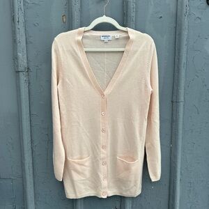 Repeat Cashmere Pink Oversized Long Cardigan, size XS